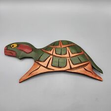 Kwakiutl Turtle Carved Wood Art Demsey Willie Gilford Isl BC PNW Indigenous picture