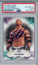 Bill Goldberg Signed Autograph Slabbed 2021 WWE Topps Card PSA DNA Who's Next picture
