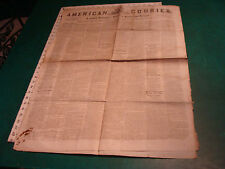 original Newspaper AMERICAN COURIER jan 15, 1953: DICKENS & BRAGG liniment picture