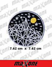 Popular Round Sew Iron On Patch Badge Transfer Fabric Jeans Applique Crafts picture