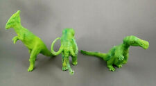 Marx / Superior Dinosaurs Green Plastic Prehistoric Playset 1980s Lot of 3  picture