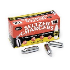 100 Leland (LE10 CO2) CO2 Soda Chargers - 8 Gram C02 Seltzer Water Cartridges... picture