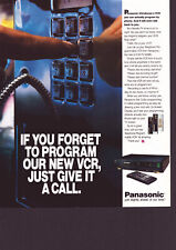 Print Ad 1989 Panasonic VCR Give It a Call Payphone Vintage LIFE Magazine picture