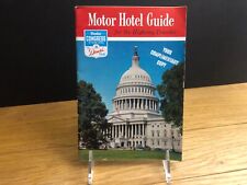 Vintage 1950s Washington DC Motor Hotel Guide Member Congress Diners Club picture