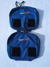 2 Mystery Ranch Zipper MOLLE Pouches. Blue With Amazon Robotics Logo. picture
