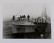 1941 SS North Star Ice Covered Ship Sailors Nautical Ocean Boat Vintage Photo picture