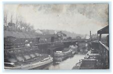 D&H Gravity Railroad Docks Honesdale Pennsylvania Vintage Antique Postcard picture