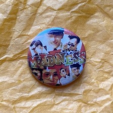 Madness 7 Repro 25mm Pin Badge 80s 2 Tone Ska Grey Day Shut Up Cardiac Arrest picture