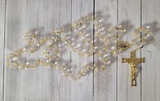 Rosary Queen of Peace Medjugorje♱ [50'' long] ♱Handmade♱ Beads Glass [7/8 x 1''] picture