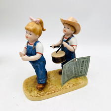 1997 Home Interiors Denim Days Fourth of July Figurine 1530-Missing Flag&Finger picture