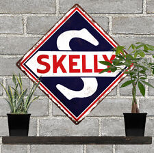 SKELLY Motor Oil Metal Sign Repro Gas Pump Garage Mechanic Shop 12x12