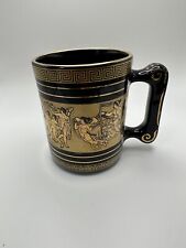 Vintage Greek Spyropoulos 24k Coffee Mug 4.25” picture