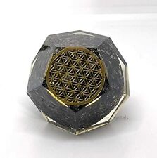 Flower of Life Tourmaline orgonite Dodecahedron Immune System Chakra Balance picture