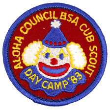 MINT 1983 Day Camp Aloha Council Patch Hawaii HI Boy Scouts BSA Clown Circus picture