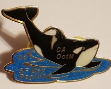 Odyssey of the Mind Pinback CA OOTM Orca 💥 2008 Killer Whale SF Bay Region Pin picture