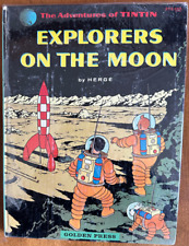 Adventures of Tintin  Explorers on The Moon Golden Press 1960 NOT A DUPLICATE picture