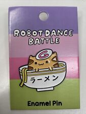Ramen Cat Enamel Pin By Robot Dance Battle New picture
