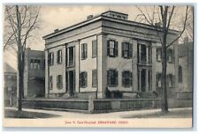c1920 Jane M. Case Hospital Building Pathways Entrance Delaware Ohio OH Postcard picture