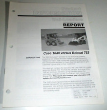 Case 1840 vs Bobcat 753 Skid Uni-Loader Product Information Brochure Manual picture
