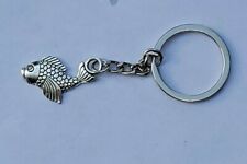 Creative Key Chain Ring Keyring Silver Fish Keychain Pendant Gift - US Ship picture