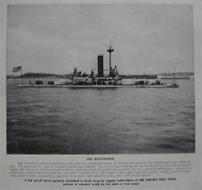 1898 Chicago Daily News Handbill USS MIANTONOMOH Photo picture