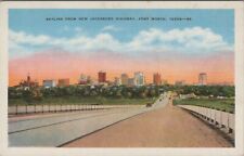 Skyline Fort Worth Texas from New Jacksboro Highway c1920-30s postcard D414 picture