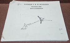 RARE Vintage 1970 JPL NASA Pioneer F&G Satellite Tracking & Data Project Plan picture