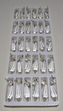 Lot Of 30 Vintage Unused Crystal Glass Faceted Dangle Prisms Czech Republic  picture