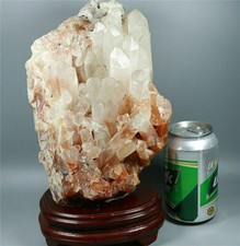 3.56KG Rare natural red quartz crystal reiki healing cluster original ore/Stand picture