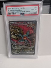 2025 Pokémon Prismatic Evolutions Roaring Moon ex 162/131 SIR PSA 10 GEM MINT picture