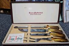VTG Regent Sheffield Bakelite Cutlery FOREVER SHARP Stainless Steel Carving Set picture