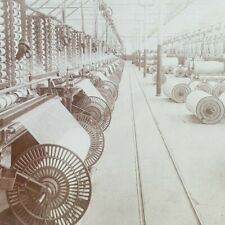 Mexico Veracruz Orizaba Cotton Mills Warping Room Factory Photo Stereoview E209 picture