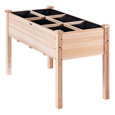 VEVOR Wooden Raised Garden Bed Planter Box 47.2x22.8x30