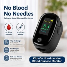 2-In-1 Fingertip Blood Glucose And Oxygen Monitor Spo2 Glucose Meter Pulse Rate picture