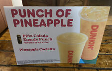 Dunkin’ Donuts PUNCH OF PINEAPPLE Rockstar Energy Punch Advertisement 22” x 15” picture