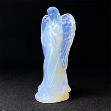 1pc Opalite Angel Quartz Crystal Skull Carved Goddess Figurines Healing 4