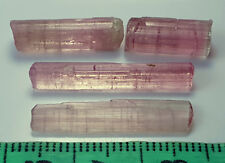 20Cts Beautiful Pink Colors Tourmaline Crystals type Rough Grade 4pcs Good Qty picture