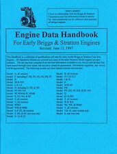 Briggs and Stratton 1920s to 1950s Engine Data Handbook - reprint picture