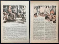 “On the Trail of Hidden Treasures” 1928 article Aztec ~ Sunken ~ Jesuits ~ Core picture