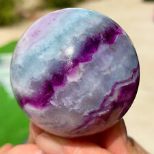 207G Natural Rainbow Fluorite sphere Crystal stone specimens picture