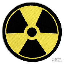 NUCLEAR RADIATION SYMBOL PATCH WARNING ZOMBIE DANGER embroidered iron-on UFO picture