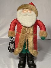 Santa Beard Collection Old World Fashioned Santa Claus Felt Coat Twine Belt 16” picture