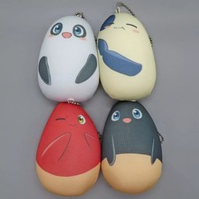 Hataraku Saibou Mochi Mochi Lactobacillus Mascot Set Keychain 9cm    **Note:** picture
