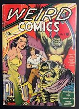 Weird Comics #1 - Fox April 1940 -Gd+ 2.5, OW/W Paper, Non Restored, Tape Repair picture