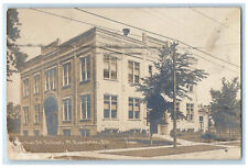 Evanston Illinois IL RPPC Photo Postcard Central Street School Childs 1908 picture
