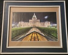 Texas State Capitol In Early Morning Photo Art Print Framed 24x20 picture