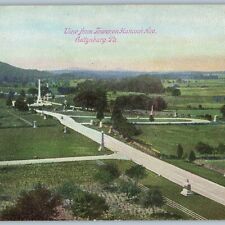 c1910s Gettysburg, PA View Tower Hancock Ave Civil War Statue Cemetery A189 picture