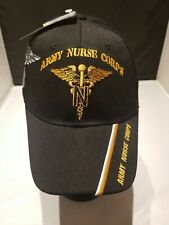 New US Army Nurse Corps  Hat Cap Veteran Military Adjustable Black Army Strong picture