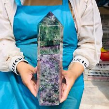 9.68LB Natural Green Coloured Fluorite Pillars Mineral Specimens Healing 1899 picture