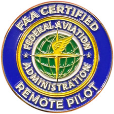 BL18-017 FAA Certified Drone Pilot Remote Pilot lapel pin Federal Aviation Admin picture